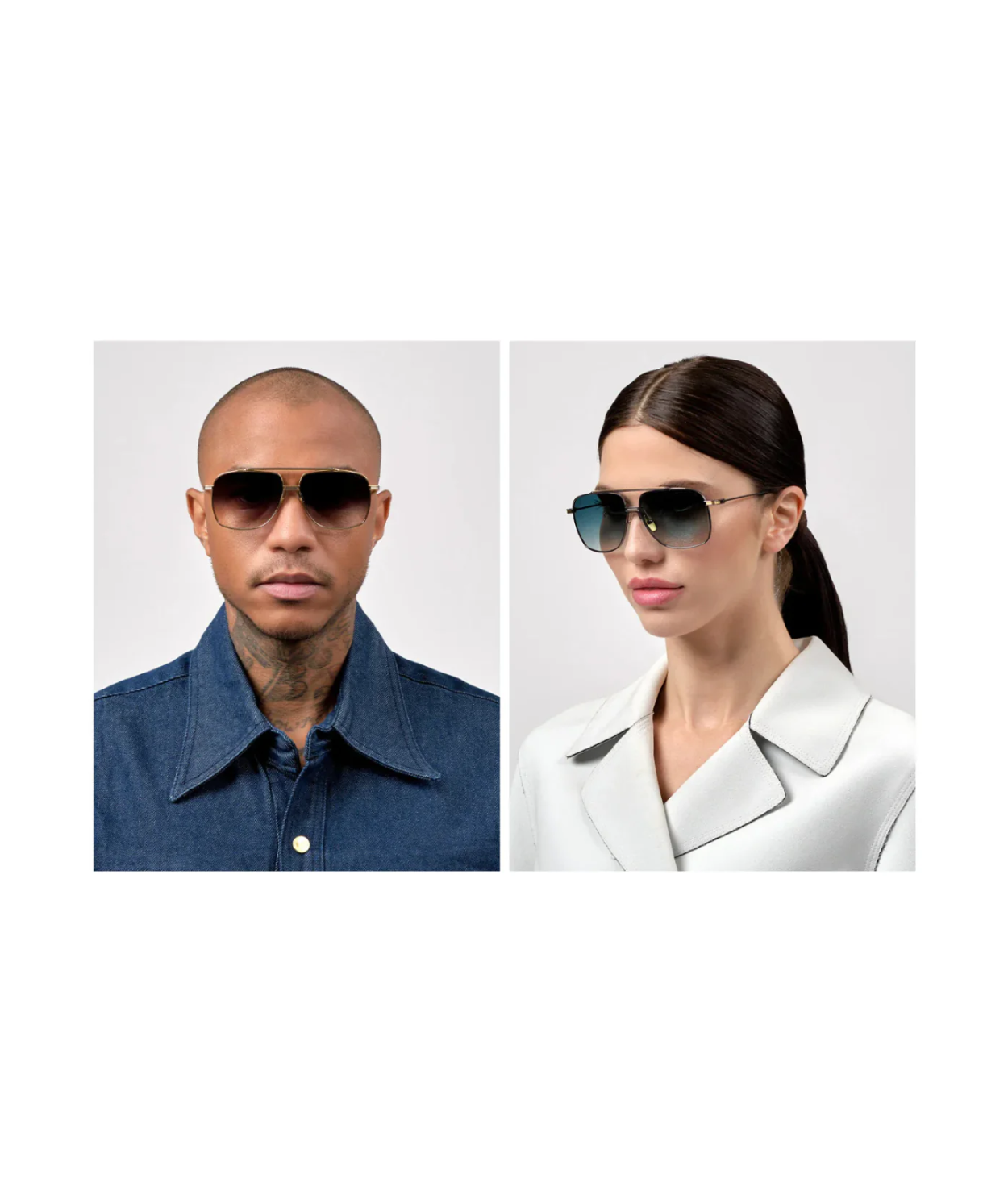 Yellow Gold-Silver-Dark Grey To Clear