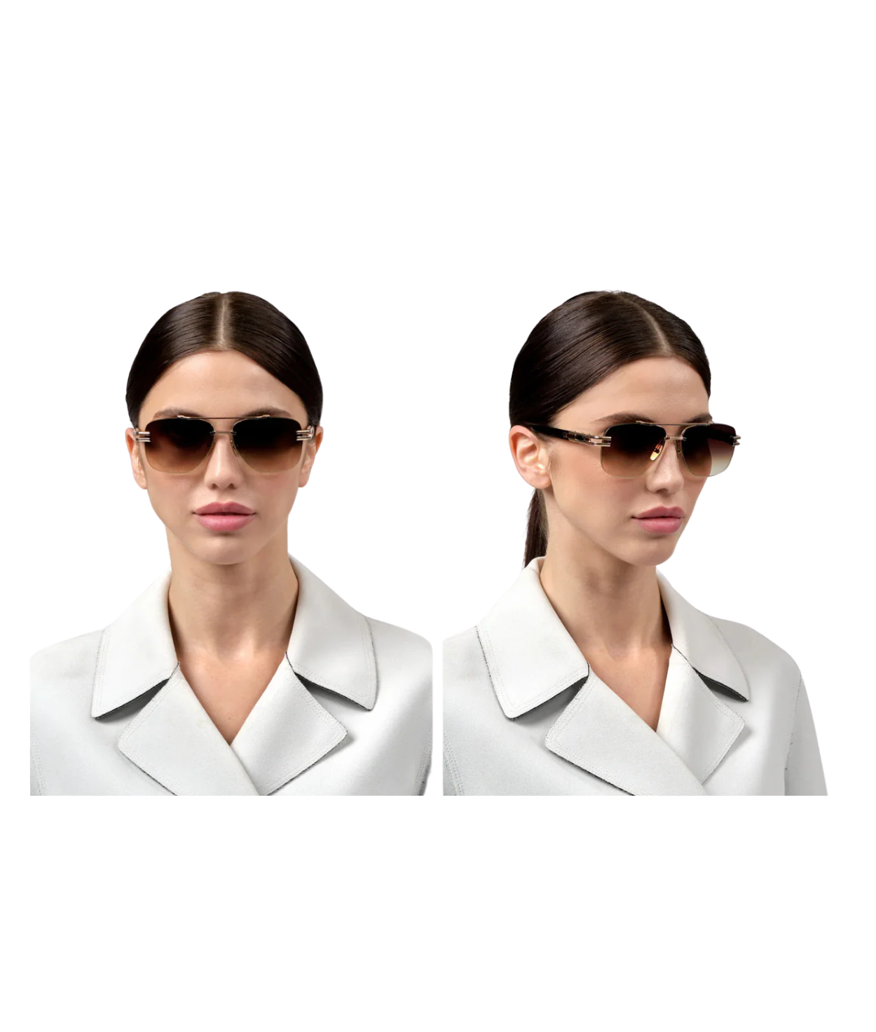 White Gold-Brown-Dark Brown To Clear