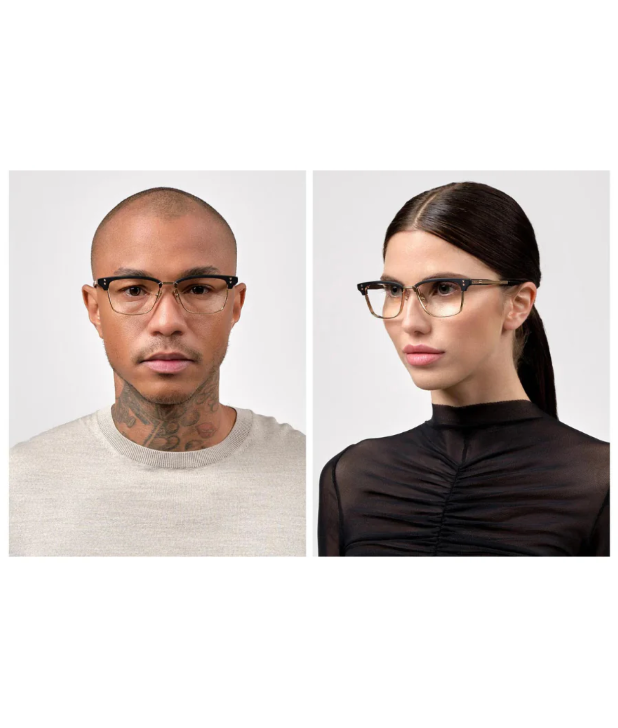 Matte Black - White Gold - Matte Black