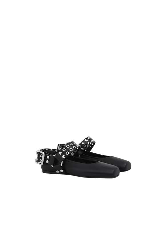 Biker Ballet Flats